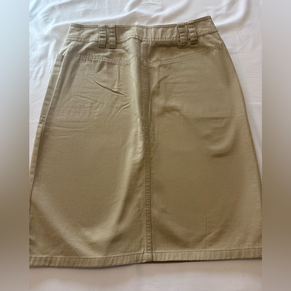 New York & Company Tan Khaki Pencil Skirt